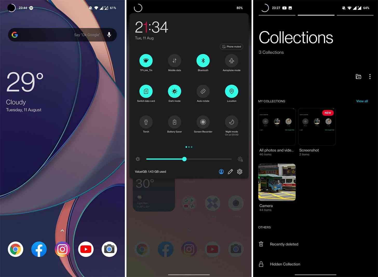 OnePlus OxygenOS 11 preview screenshots