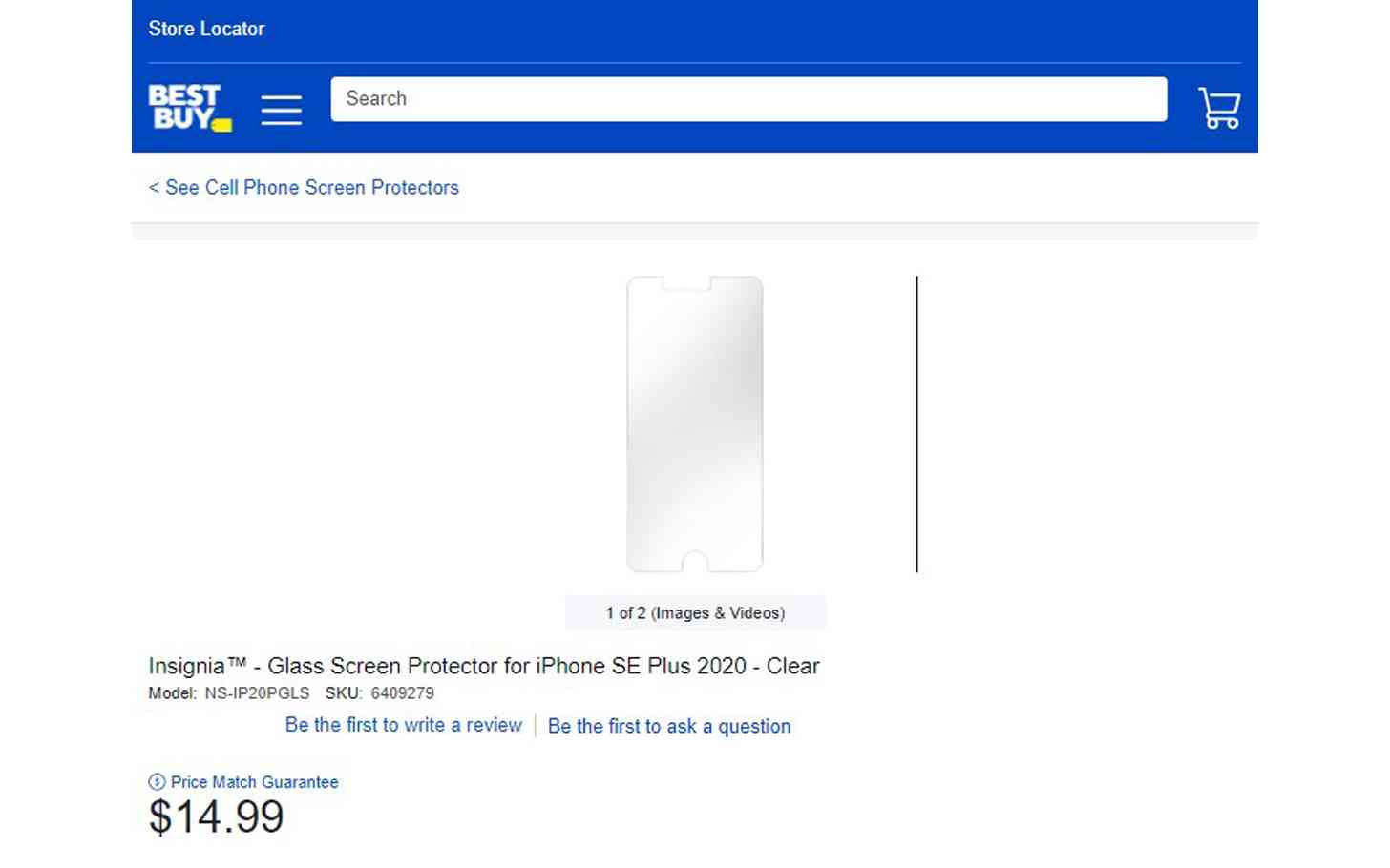iPhone SE Plus 2020 Best Buy product page