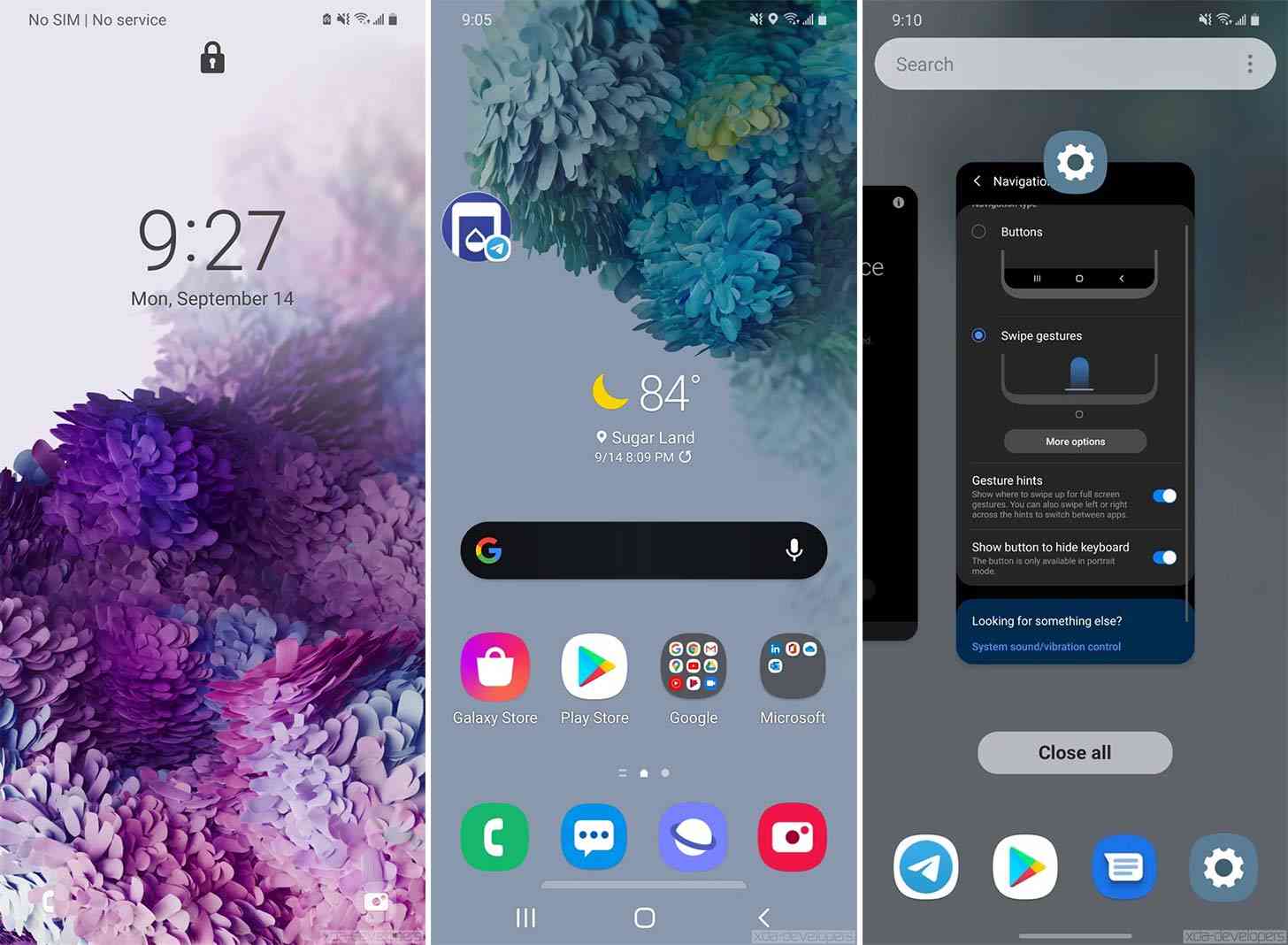 Samsung One UI 3 beta screenshots