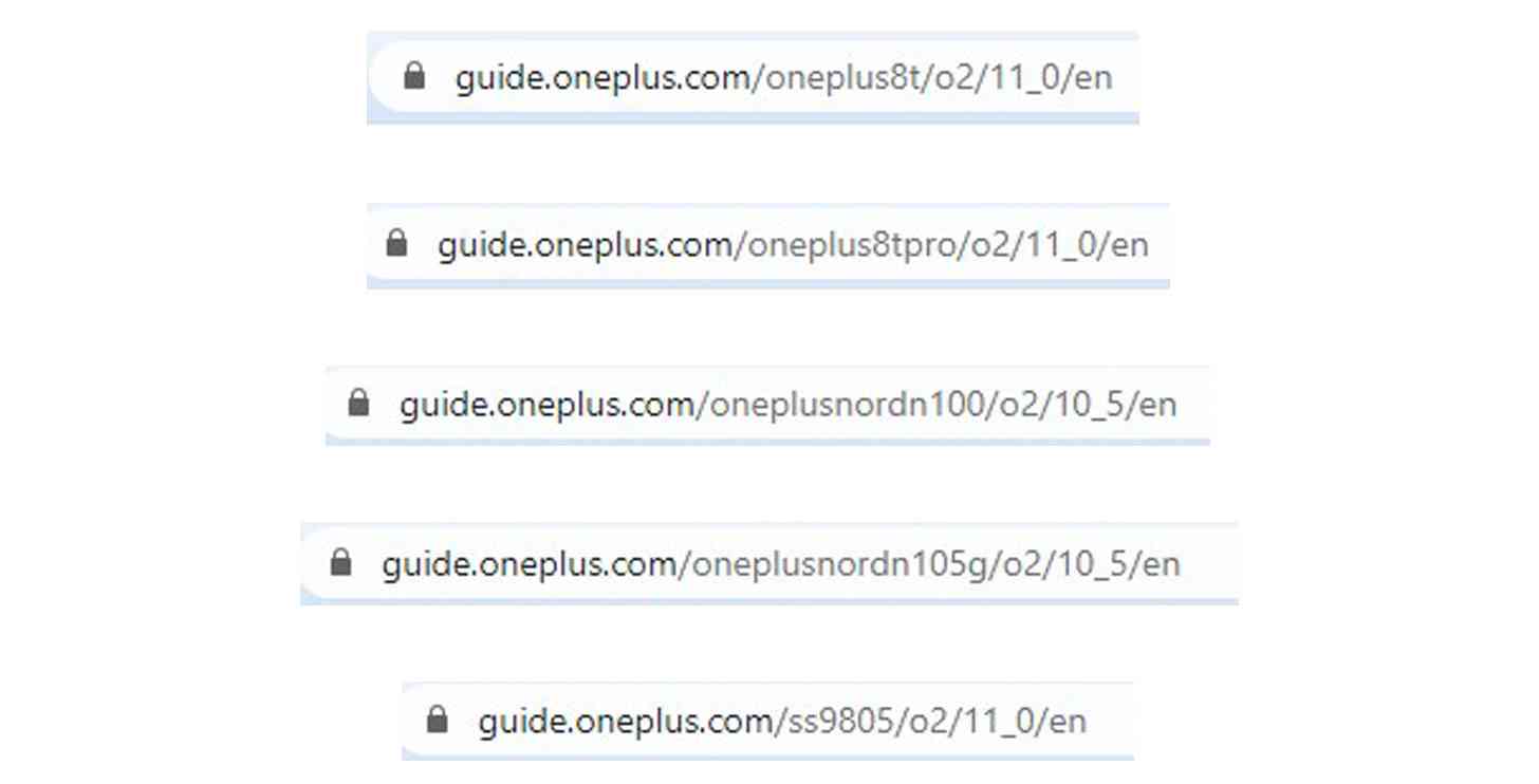 OnePlus 8T Pro URLs
