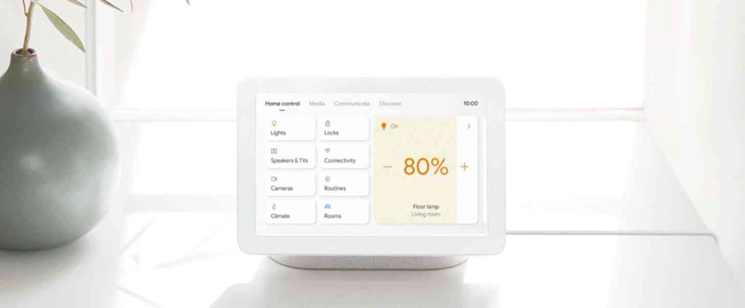 Google Assistant smart display home controls