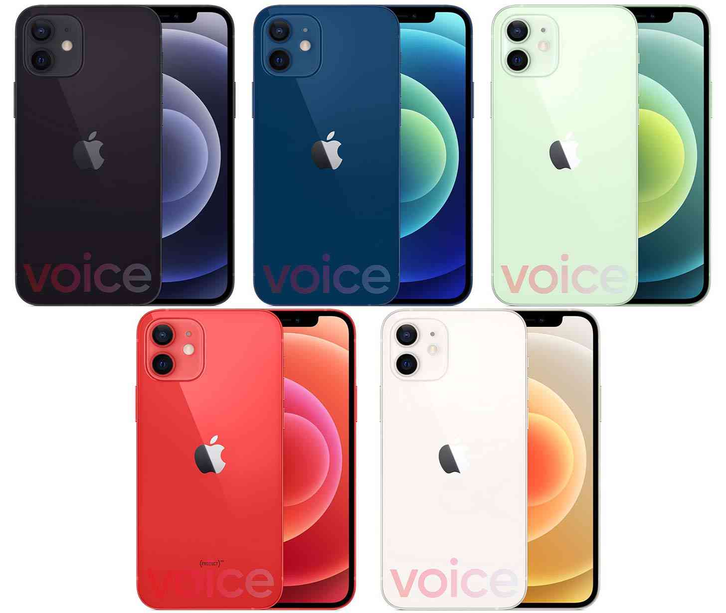 iPhone 12 colors leak