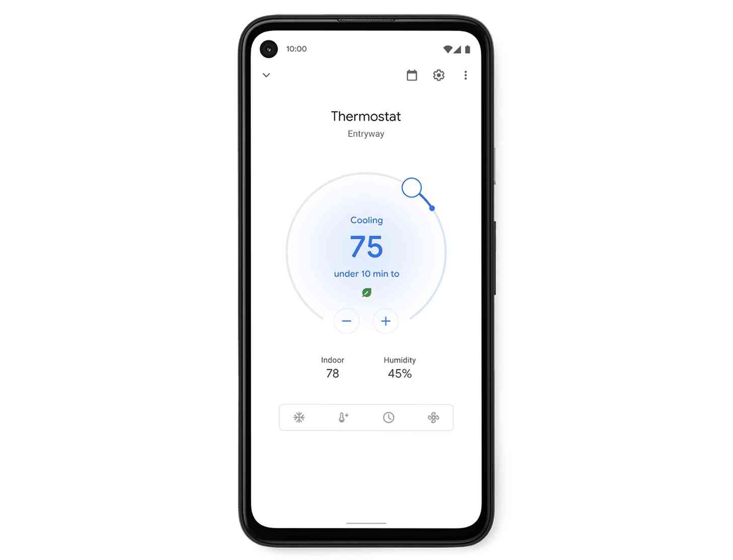 Nest Thermostat Google Home app