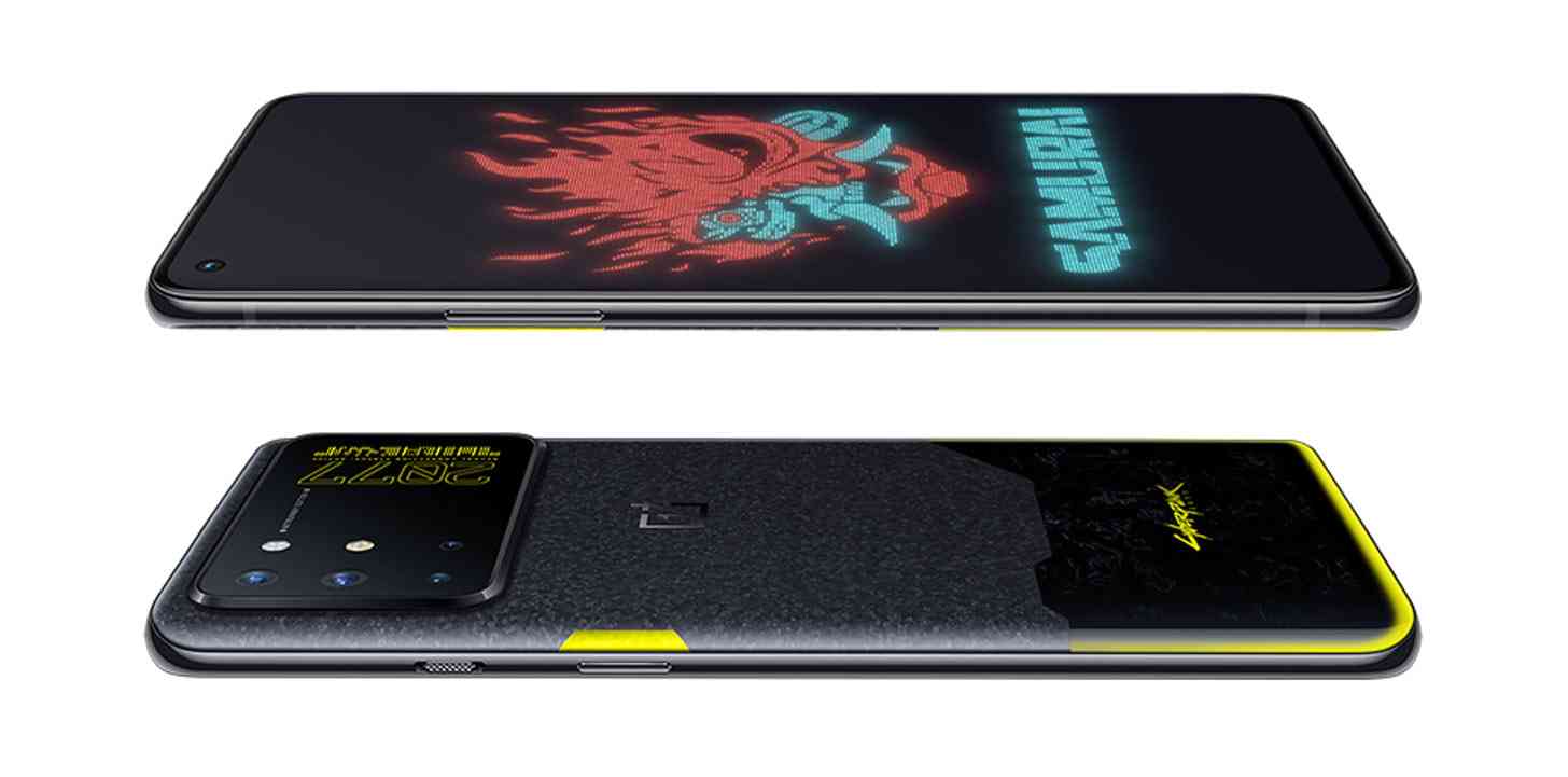 OnePlus 8T Cyberpunk 2077 Edition sides
