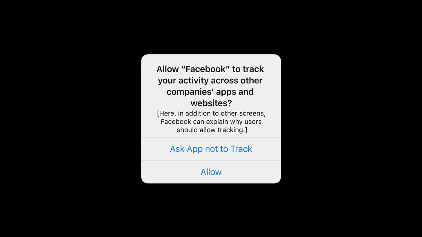 Facebook iOS 14 privacy prompt Apple