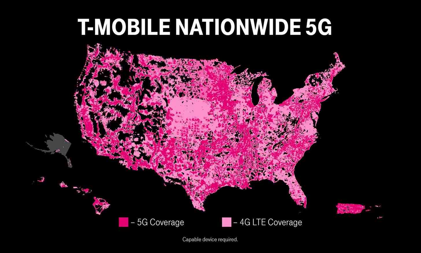 T-Mobile 5G coverage map