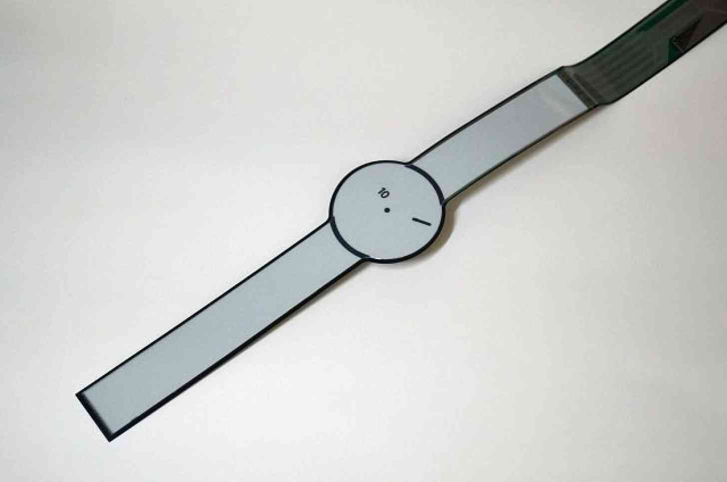 Sony FES Watch e-paper displayed