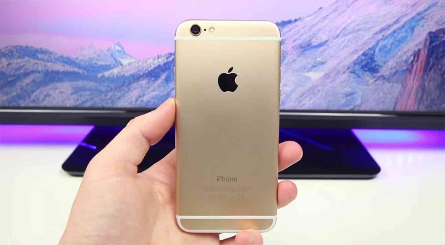iPhone 6 gold rear