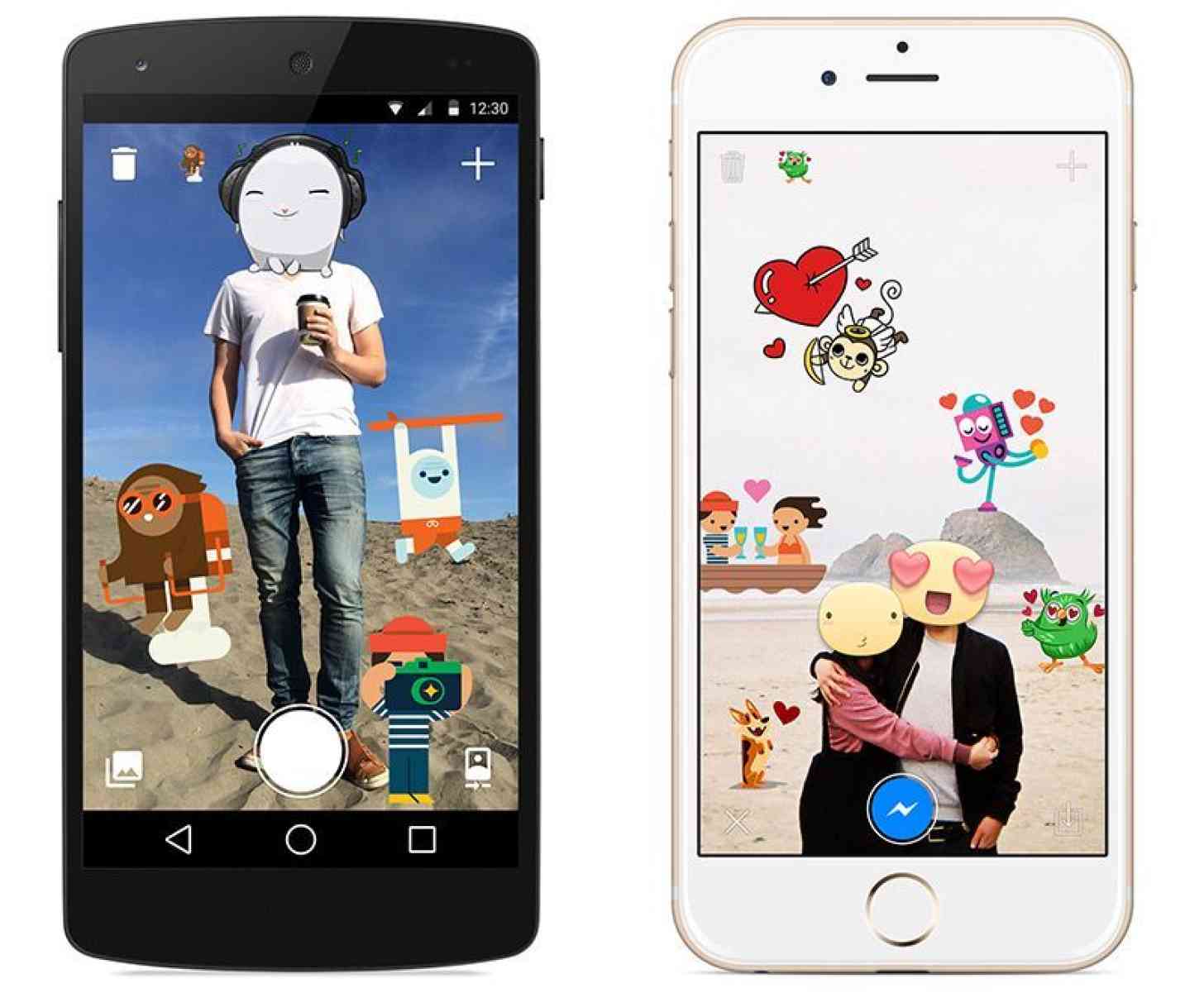 Facebook Stickered for Messenger Android iOS