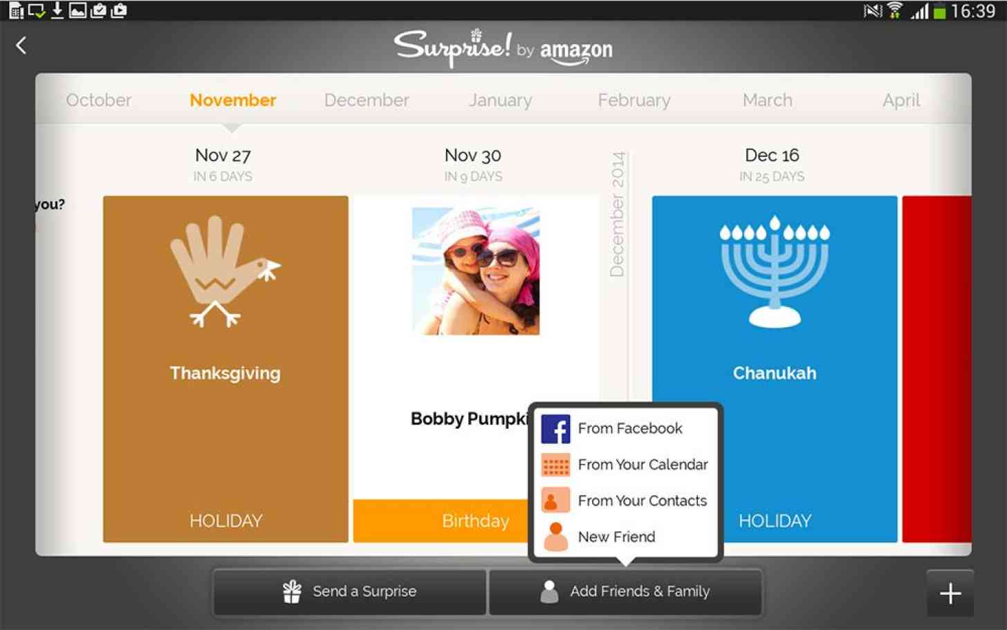 Surprise! by Amazon Android tablet