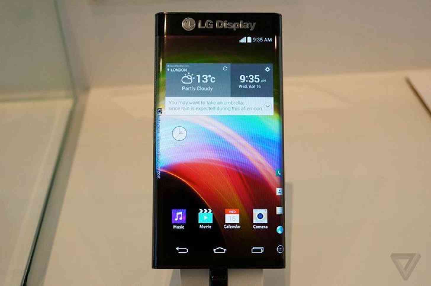LG Display smartphone with two bent sides