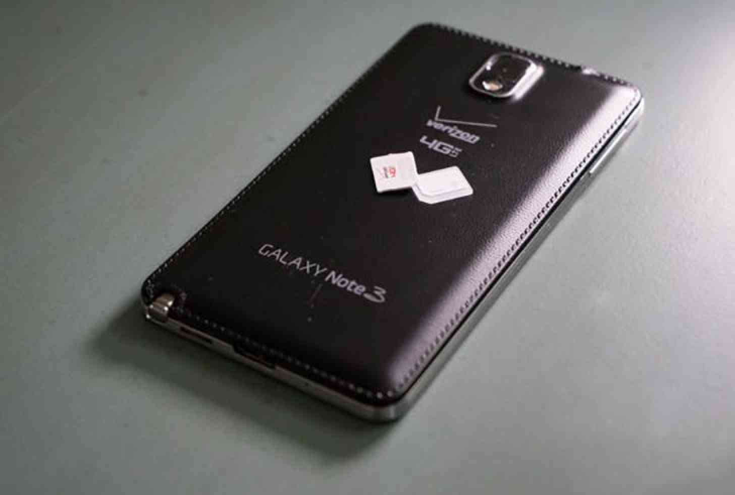 Verizon Galaxy Note 3 SIM card
