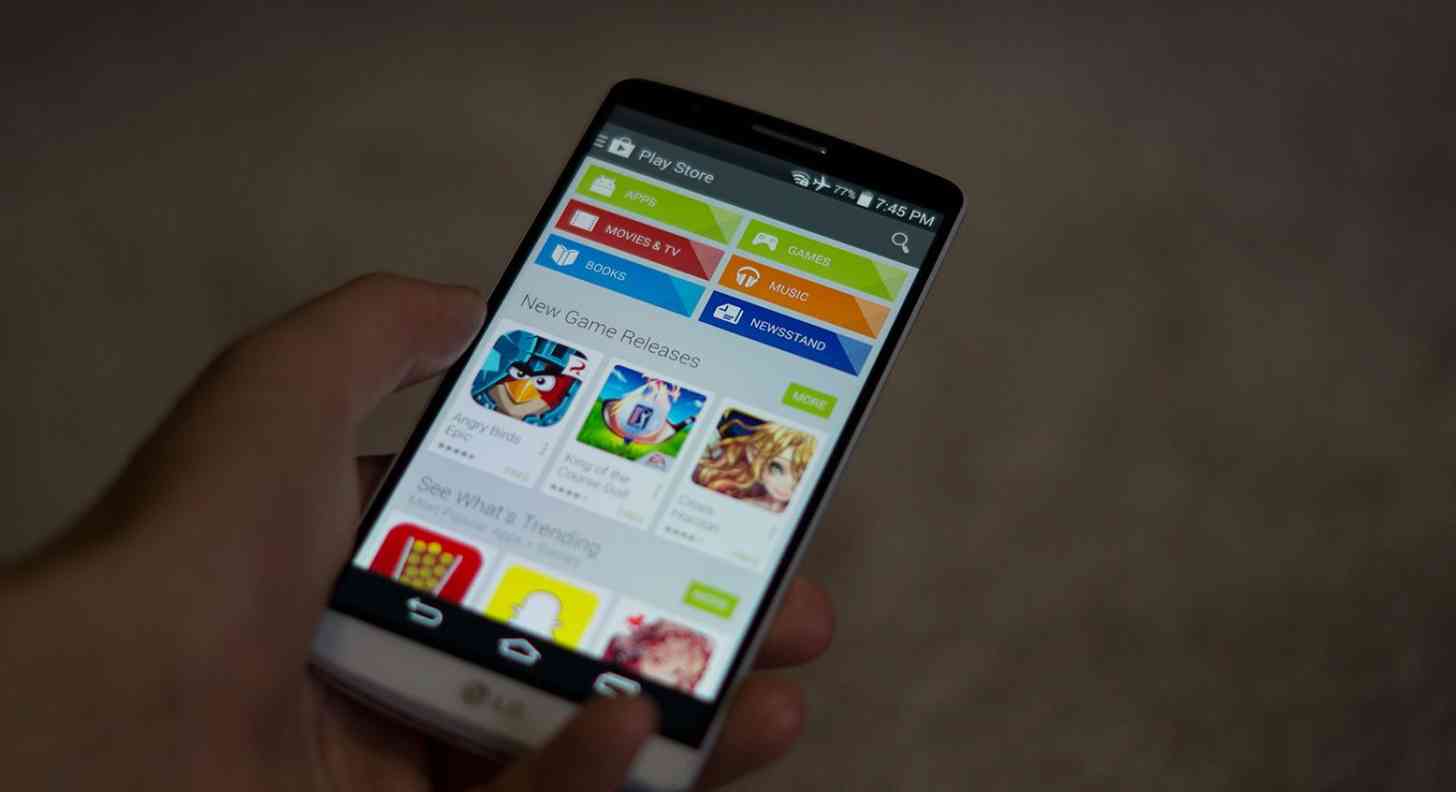LG G3 Google Play Store