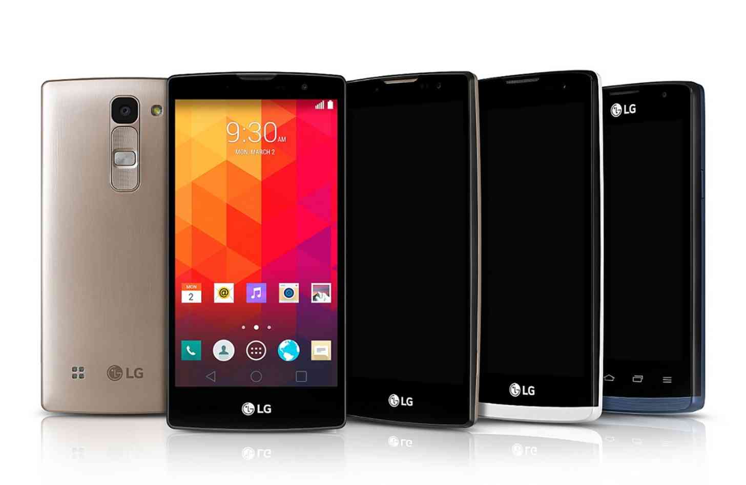 LG Android phones MWC 2015 Magna, Spirit, Leon, Joy