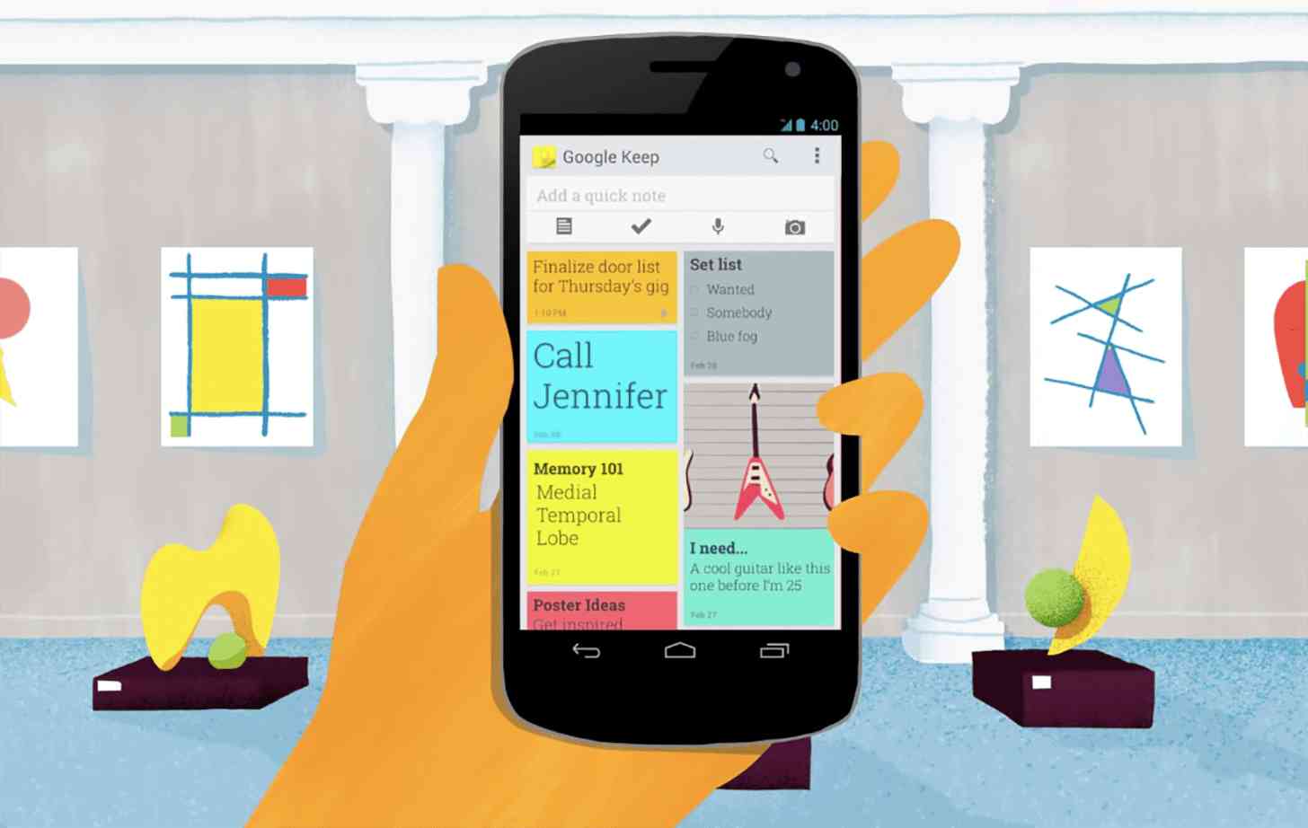 Google Keep for Android announcement