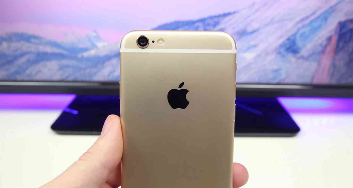 iPhone 6 gold rear