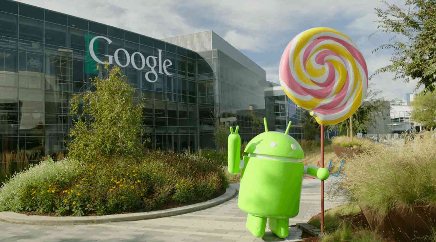 Android Lollipop statue Google