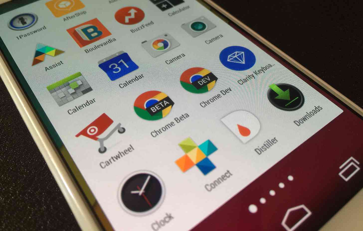 Chrome Dev Android app Moto X