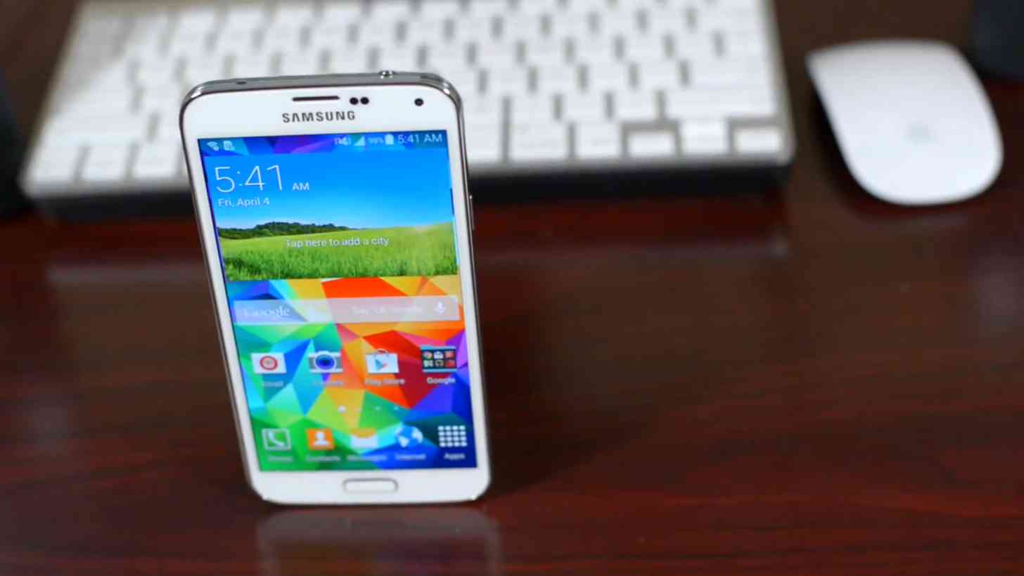 Samsung Galaxy S5 white front
