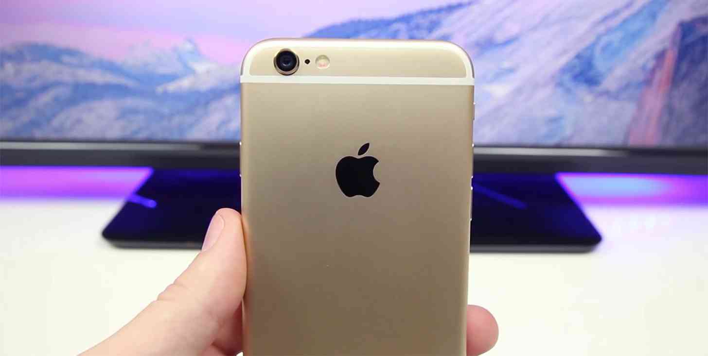 iPhone 6 gold rear