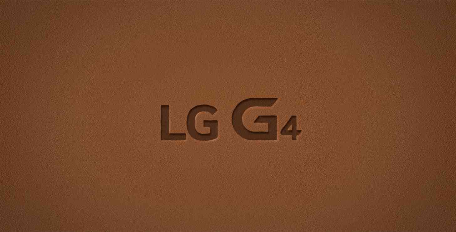 LG G4 logo leather