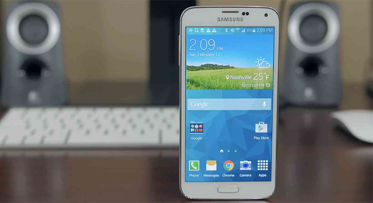 Samsung Galaxy S5 white front