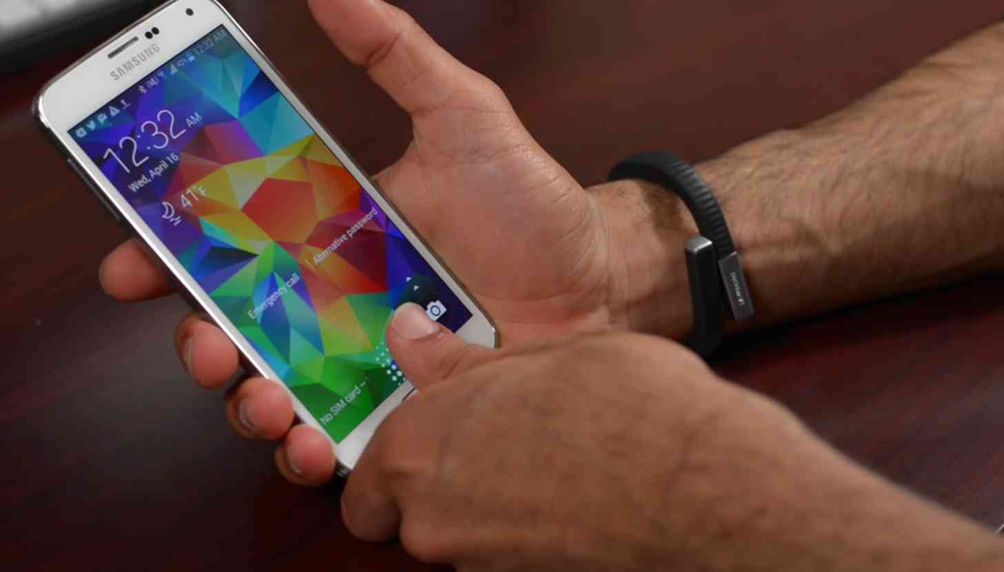 Samsung Galaxy S5 fingerprint reader