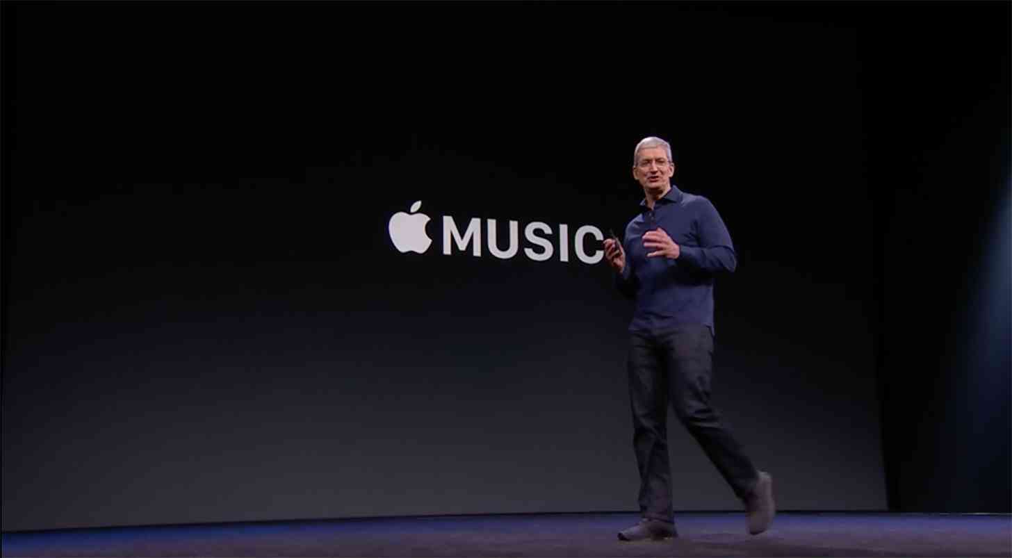 Apple Music Tim Cook announcement