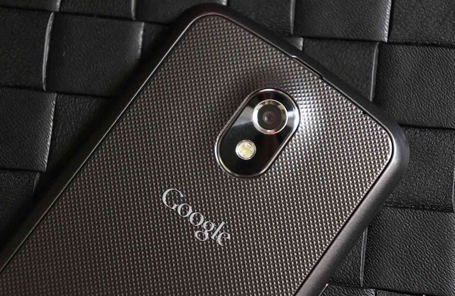Google logo Samsung Galaxy Nexus rear