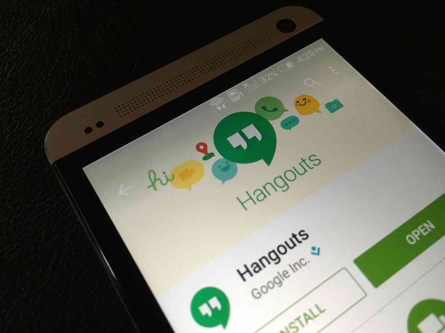 Hangouts for Android Google Play store