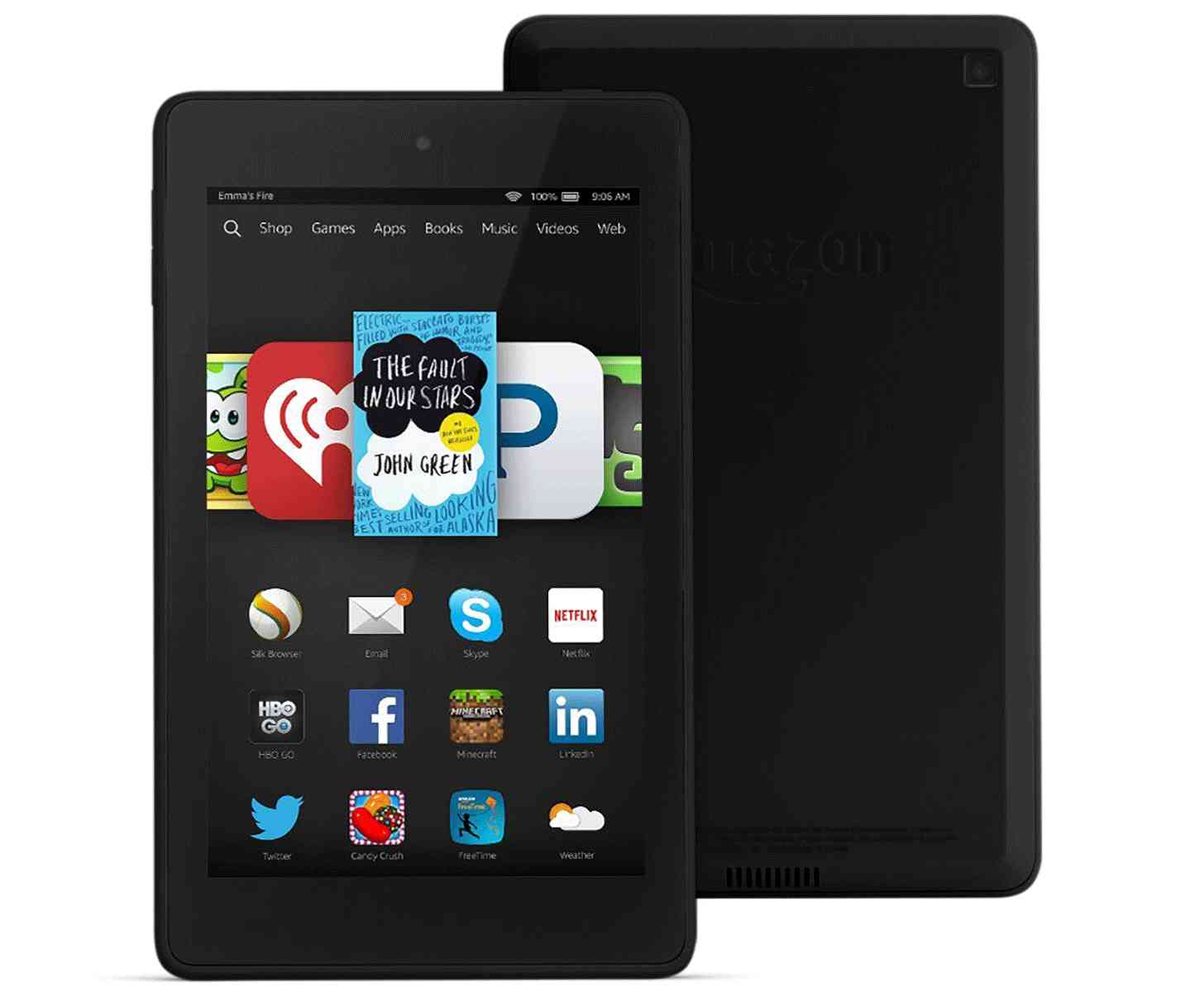 Amazon Fire tablet 6-inch large