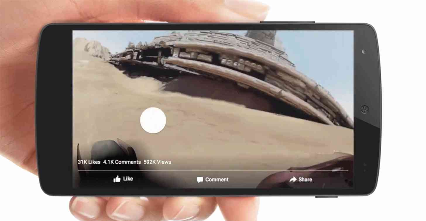 Facebook 3D video News Feed Android