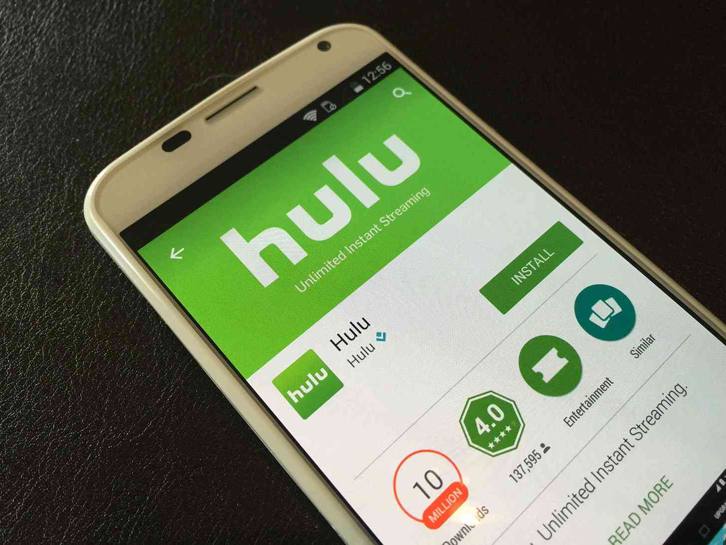 Hulu app for Android