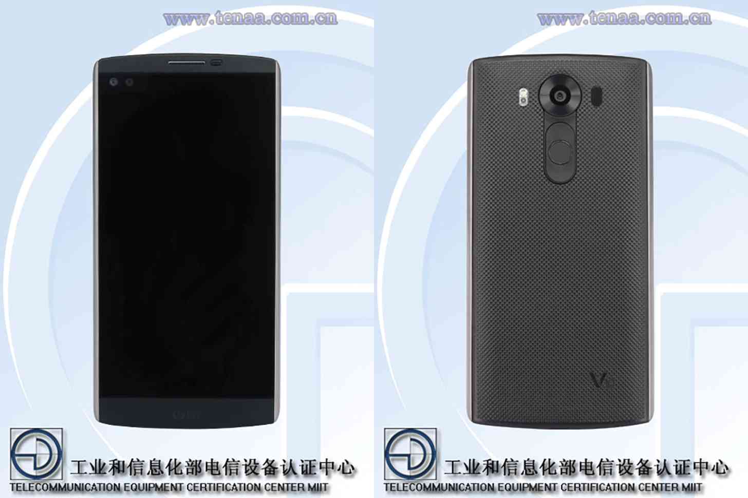 LG V10 LG-H968 front rear