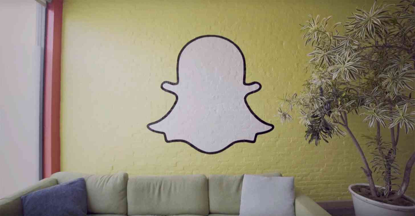 Snapchat logo wall