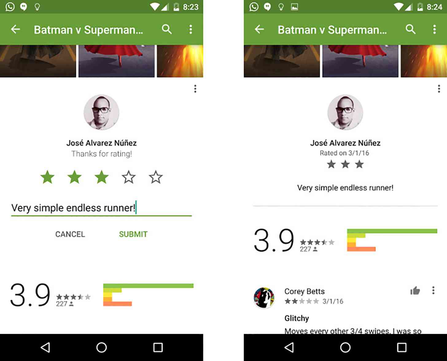 New Google Play Store app review