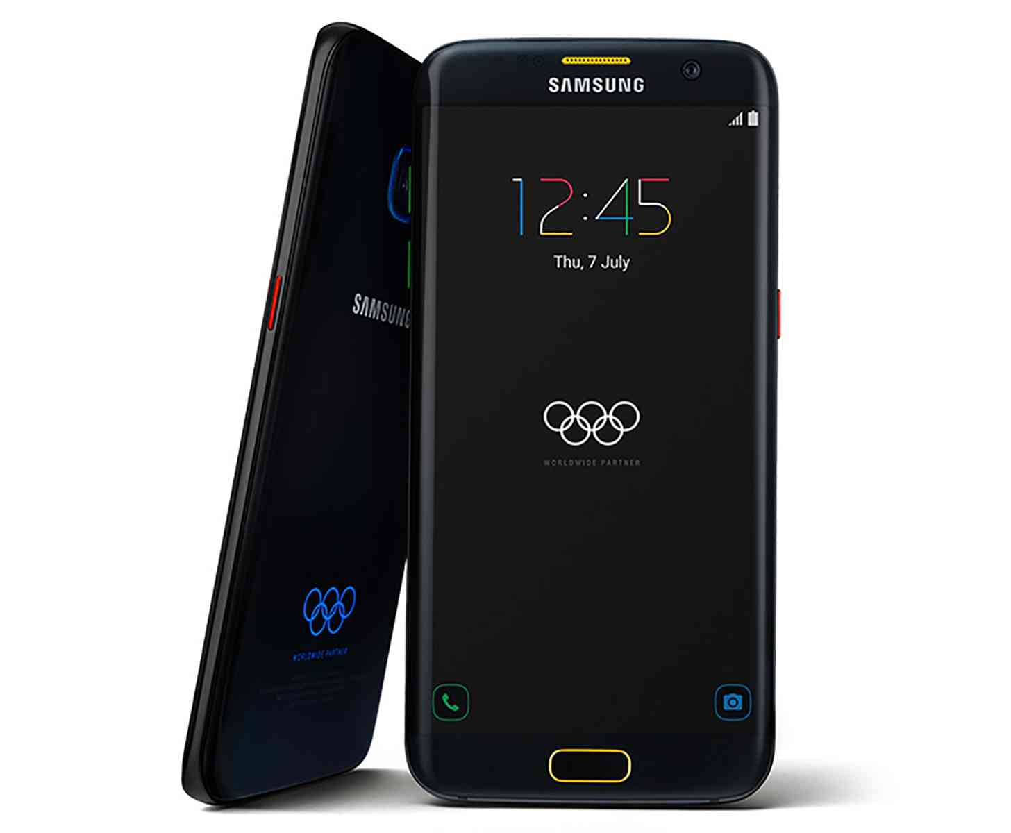 Samsung Galaxy S7 edge Olympic Games Limited Edition front back