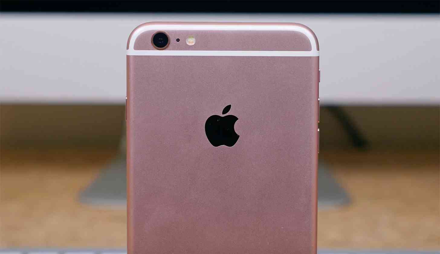 iPhone 6s Plus Rose Gold rear Apple logo