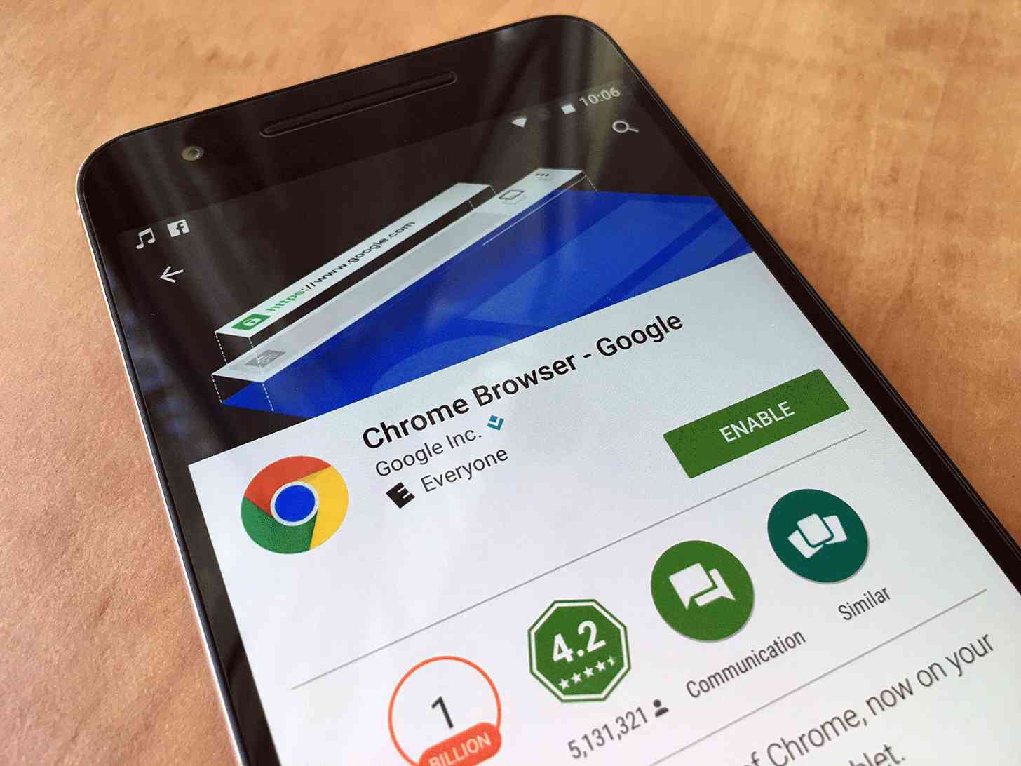 Chrome for Android Play Store