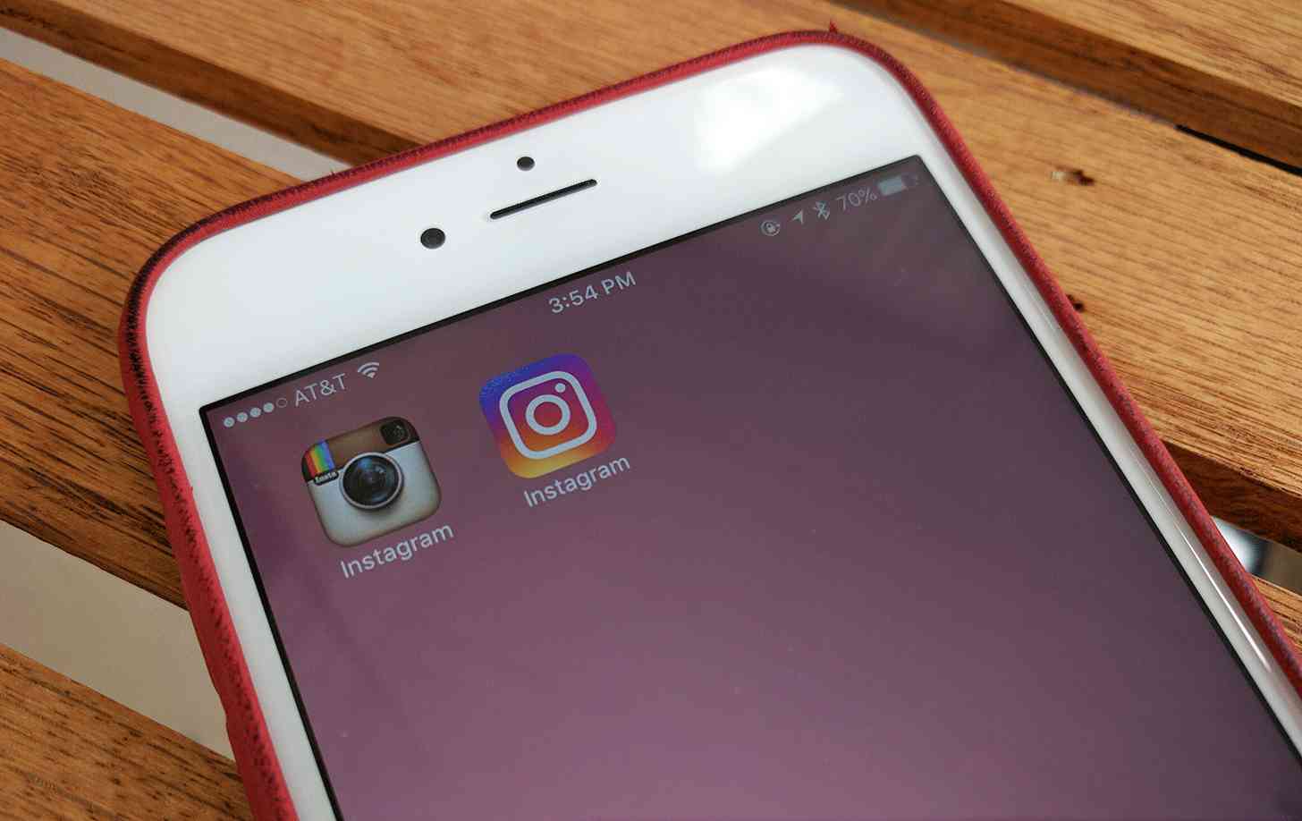 Instagram icons iPhone old and new comparison