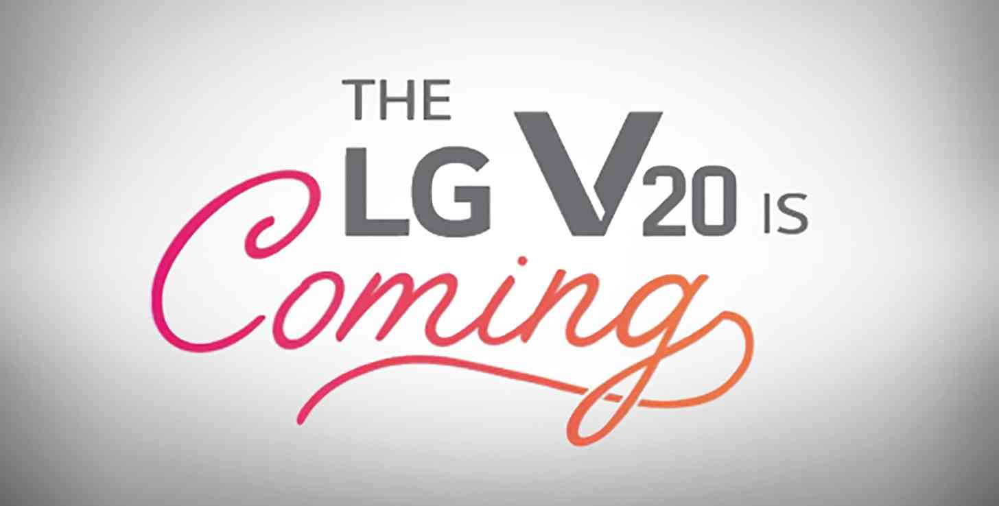 LG V20 is coming