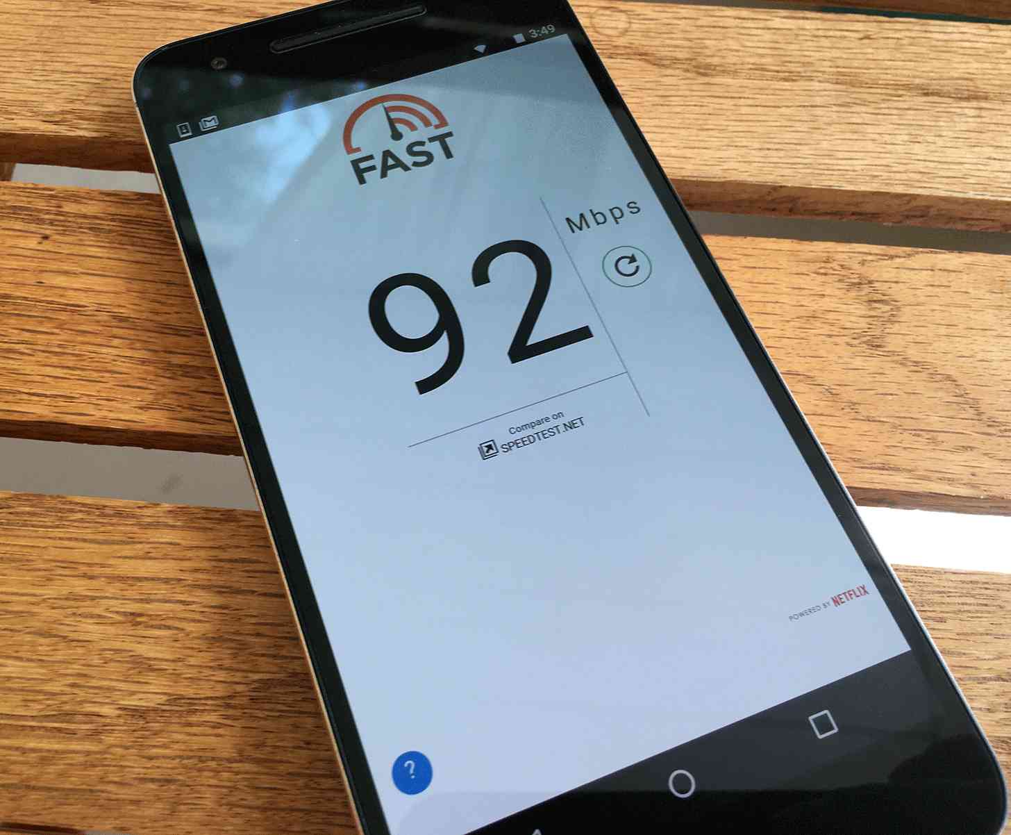 Netflix Fast Speed Test Android app Nexus 6P