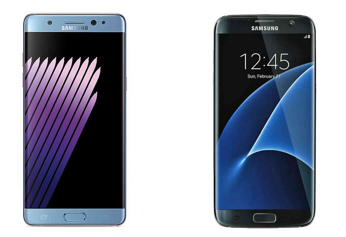 Samsung Galaxy Note 7 and S7 edge