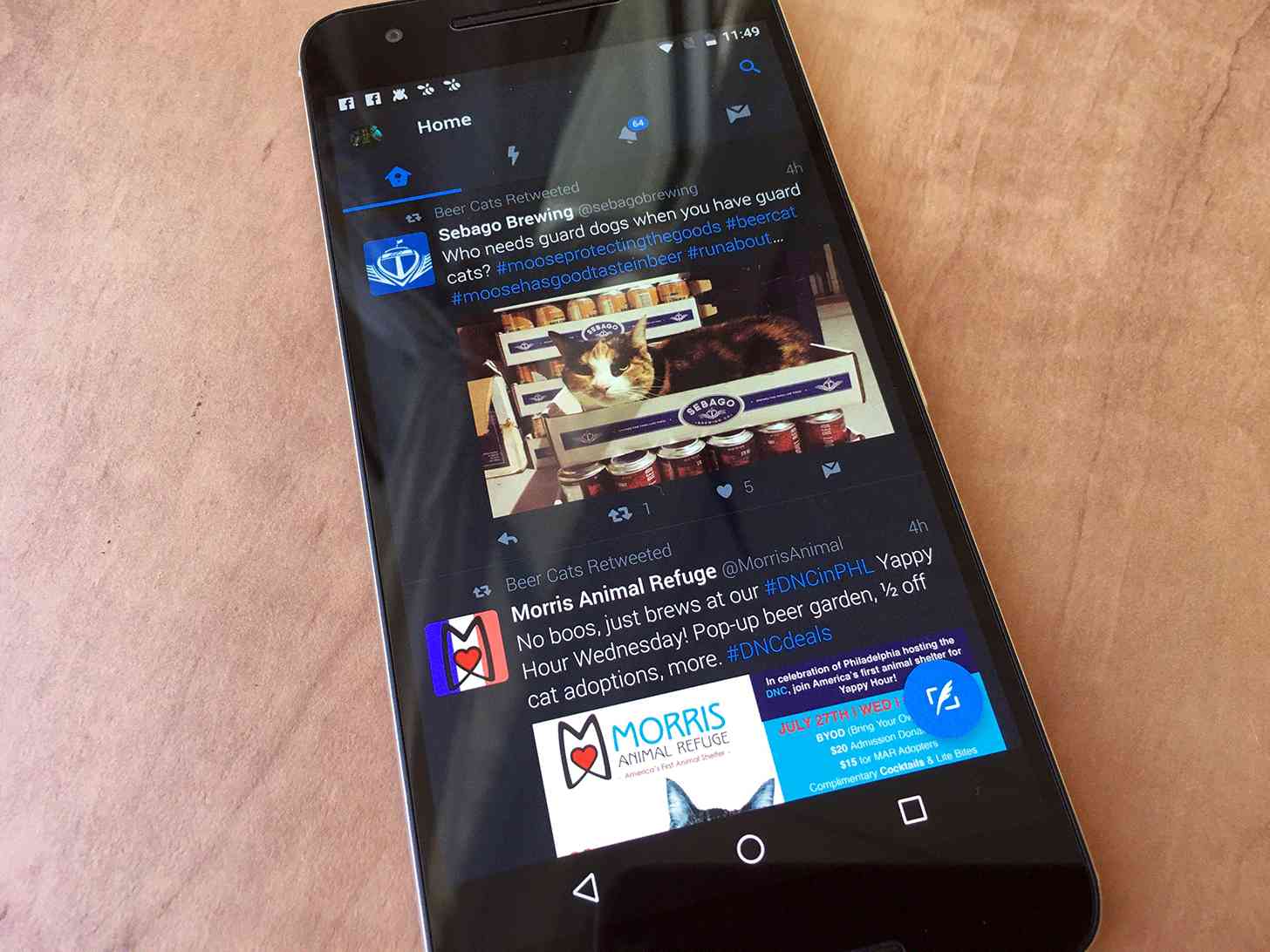Twitter Android app Nexus 6P