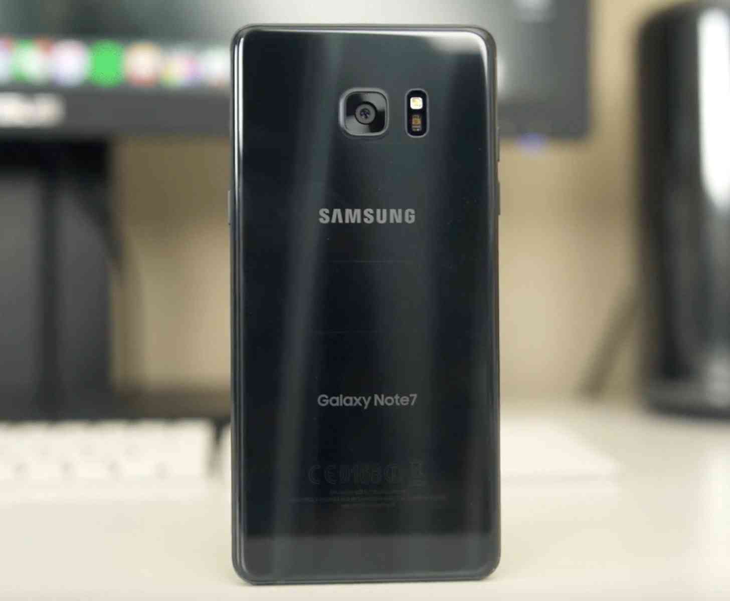 Samsung Galaxy Note 7 rear logo