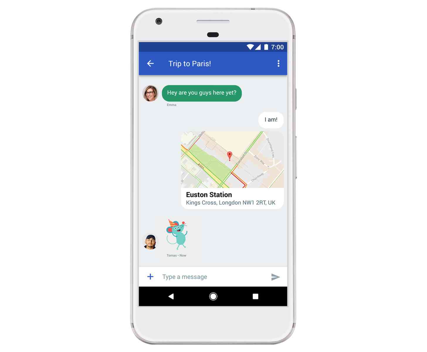 Android Messages RCS messaging