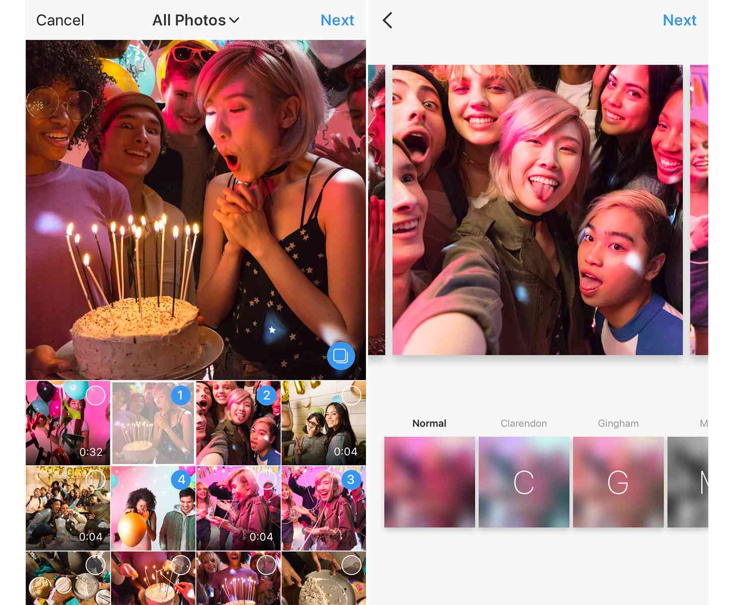 Instagram multi-photo posts official