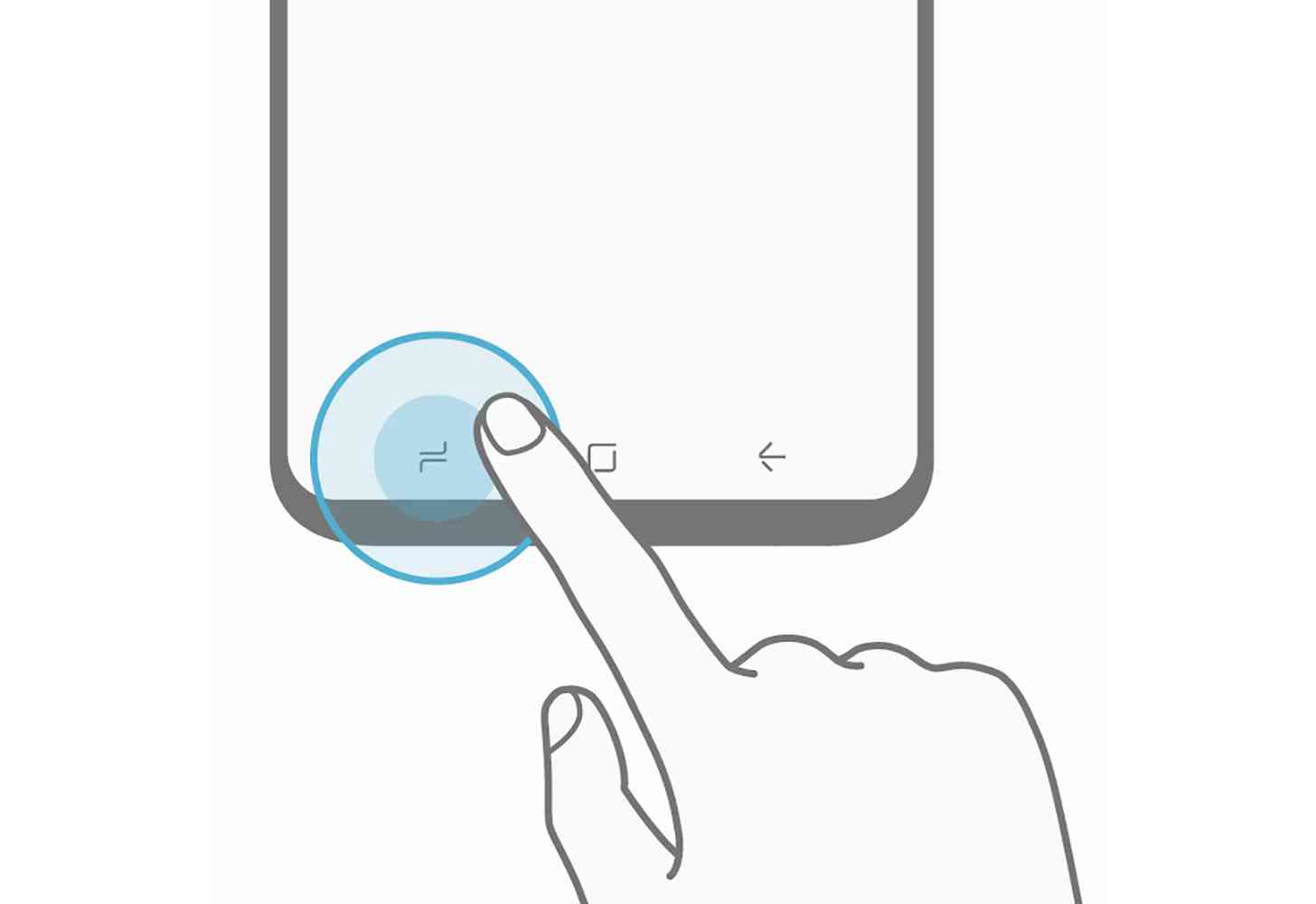 Samsung Galaxy S8 on-screen navigation buttons leak