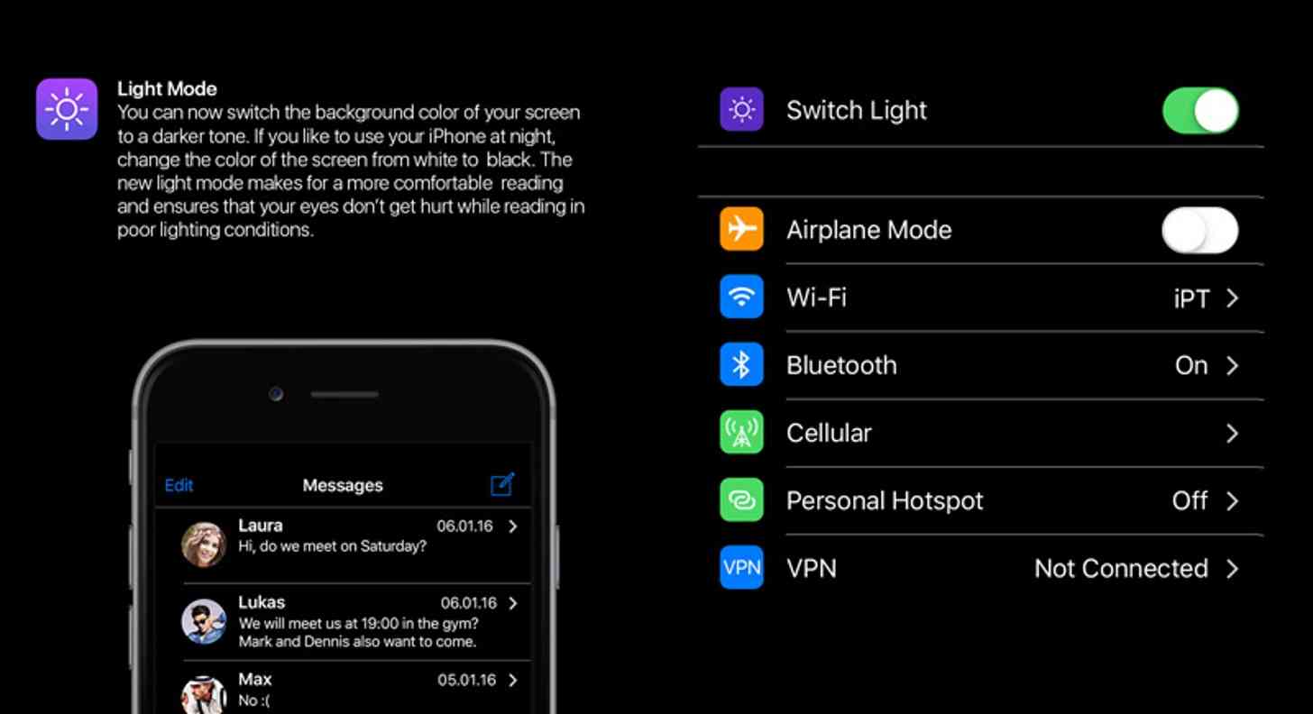 iOS Switch Light concept