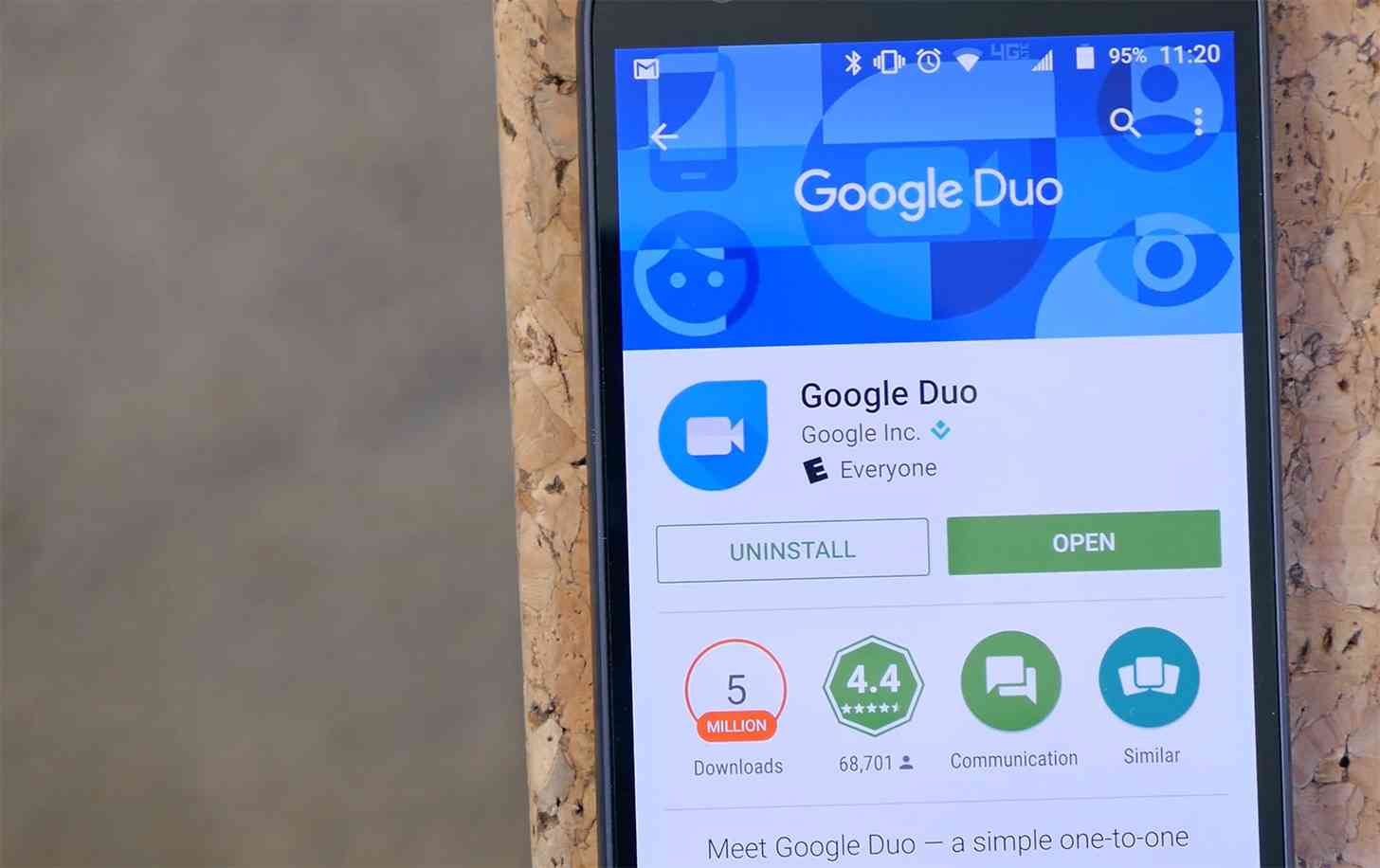 Google Duo Play Store Android app
